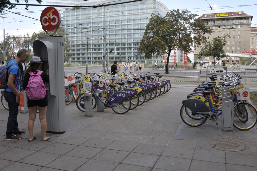 Station avec borne Citybike