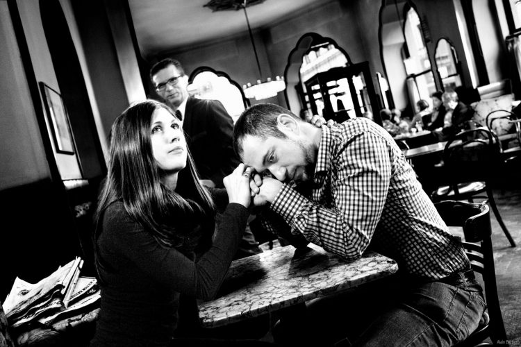Stephanie & Ramin, Café Tirolerhof, Vienne, Autriche - 2014