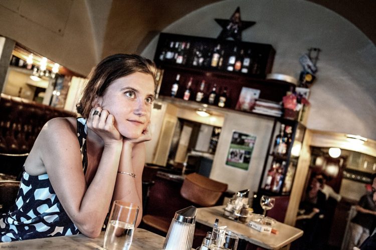 Eva, Kleines Café, Vienne, Autriche - 2014