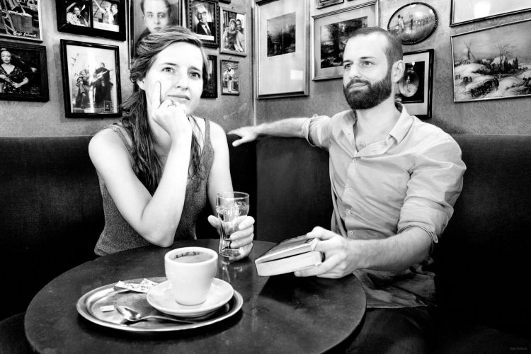 Martin et son amie, Café Jelinek, Vienne, Autriche - 2019