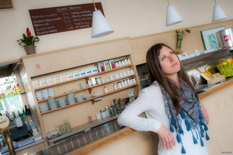 Stephanie, Café Florianihof, Vienne, Autriche - 2014