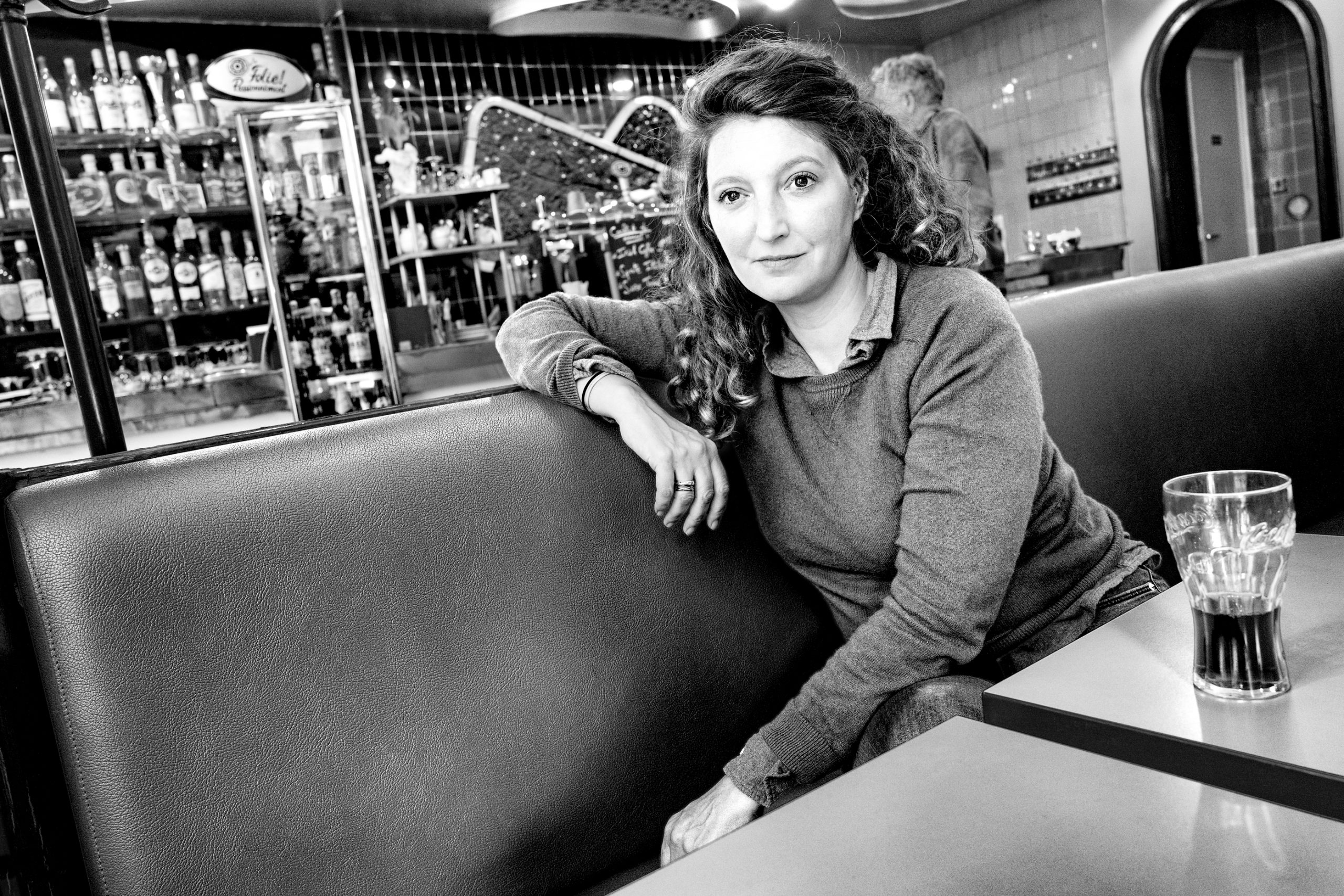 Léa Wiazemsky, Café Fleurus, Paris, France - 2024